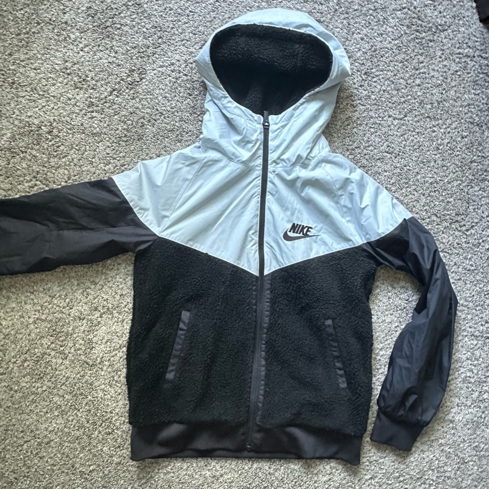 Nike Black & White Hooded Jacket